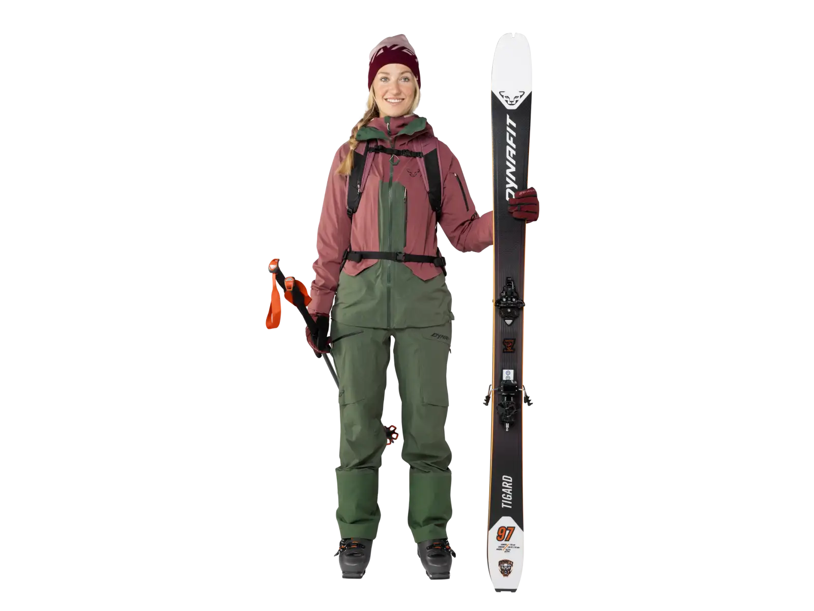 Dynafit Tigard 3L Stretch Damenjacke Dark Rose