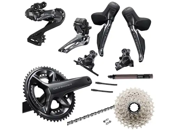 Shimano Ultegra Di2 R8170 komplettes Set - Kurbelgarnitur 50/34Z, 170 mm, Kassette 11-34 Zähne