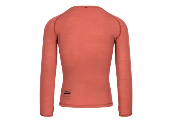 Isadore 100% Merinowolle Herren Langarmshirt Marsala