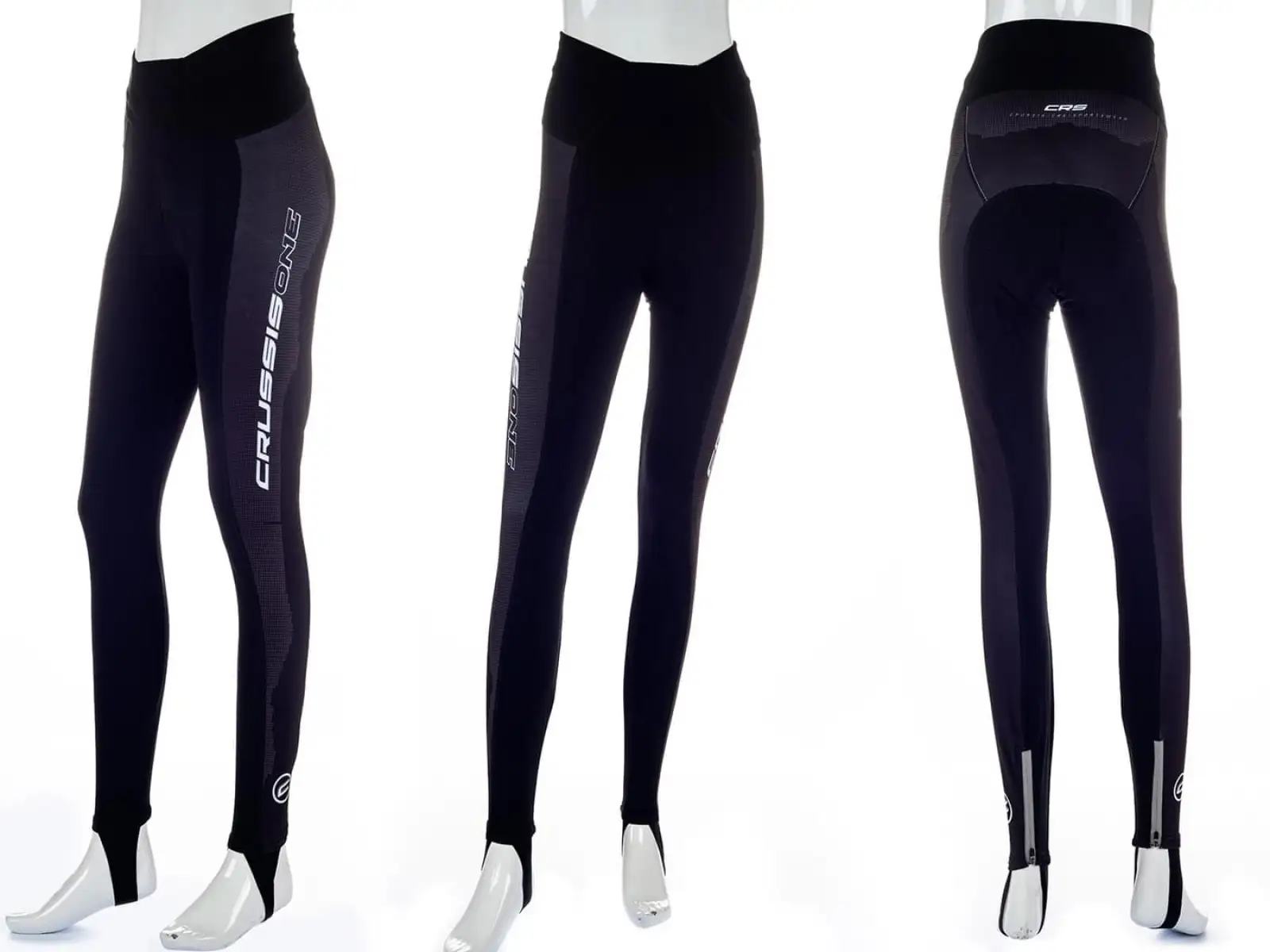Crussis One Damen Fahrradhose Schwarz/Weiß