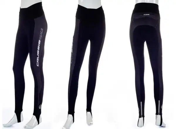 Crussis One Damen Fahrradhose Schwarz/Weiß