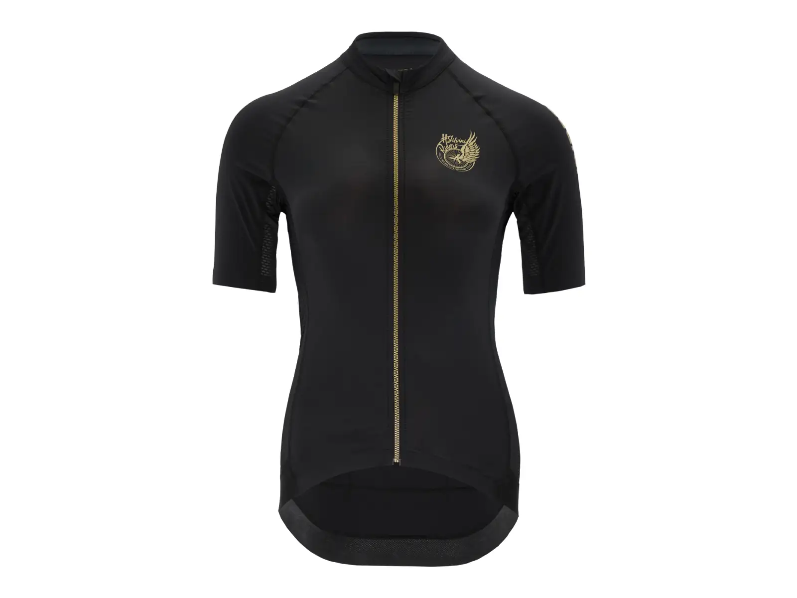 Silvini Mottolina Damen Kurzarmtrikot schwarz/gold