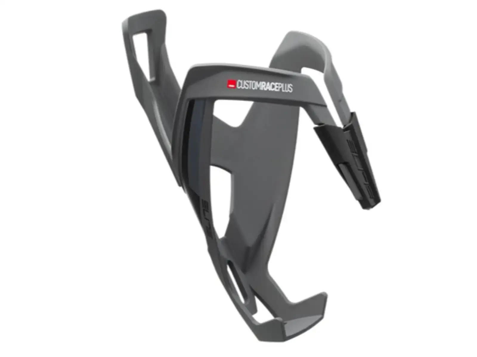 Elite Custom Race Plus Flaschenhalter in der Farbe Grau mit soft touch-Oberfläche.