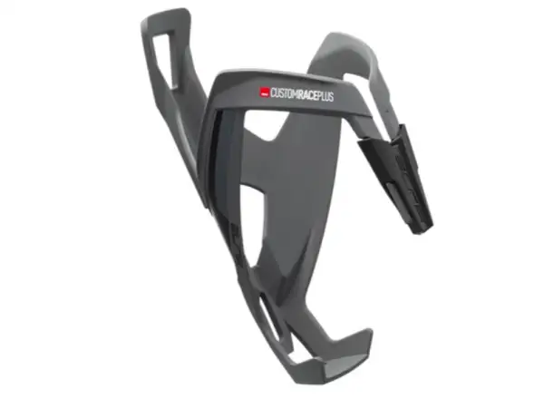 Elite Custom Race Plus Flaschenhalter in der Farbe Grau mit soft touch-Oberfläche.