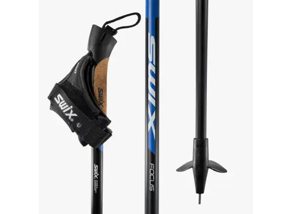Swix Focus Langlaufstöcke schwarz/blau
