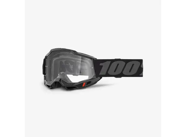 100% Accuri 2 Junior Downhill-Brille Black/Clear Lens