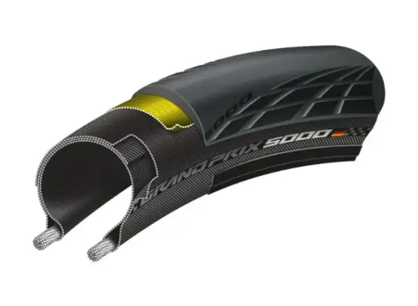 Continental Grand Prix 5000 Straßenreifen Kevlar - 25-622 Schwarz