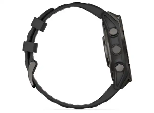 Garmin fenix 8 - 47 mm AMOLED Saphir Smartwatch Carbon Grey DLC Titan Schwarz/Grau