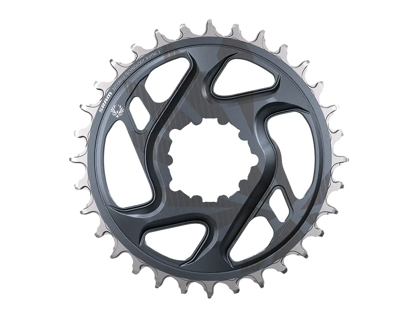Sram Eagle X-Sync 2 Kettenblatt 32 Zähne Boost 3 mm Offset Lunar-Grau