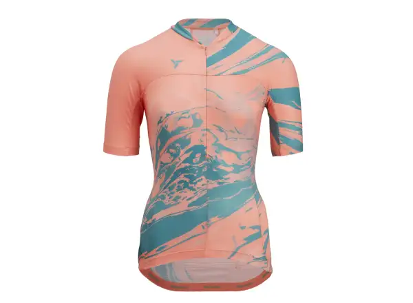 Silvini Catirina Damen-Trikot Kurzarm Koralle/Grün