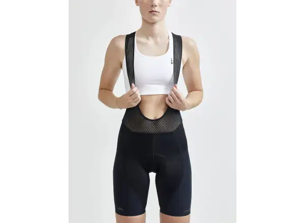 Craft ADV Aero Bib Damen Shorts mit Einsatz und Träger Black