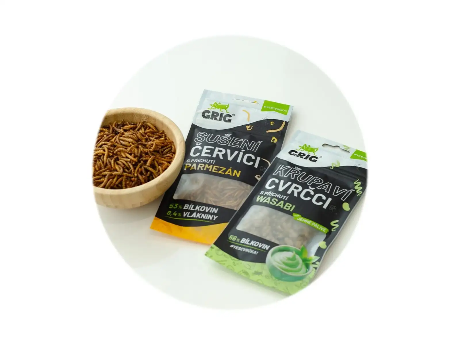Grigg trocken geröstete Würmer Parmesan 13 g