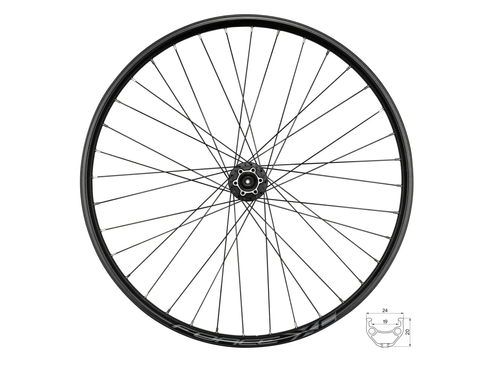 Force XC Disc 27,5 Vorderlaufrad Nabe Shimano