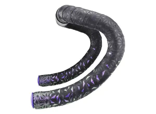 Supacaz Super Sticky Kush Star Fade Lenkerband Purple Refractor/Purple Star Plugz