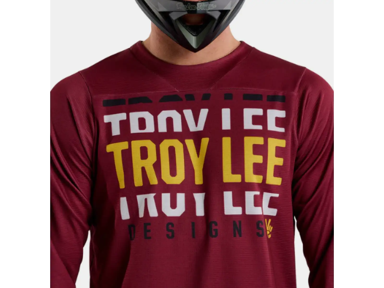 Troy Lee Designs Ruckus Spun Herren-Jersey 3/4 Ärmel Oxblood