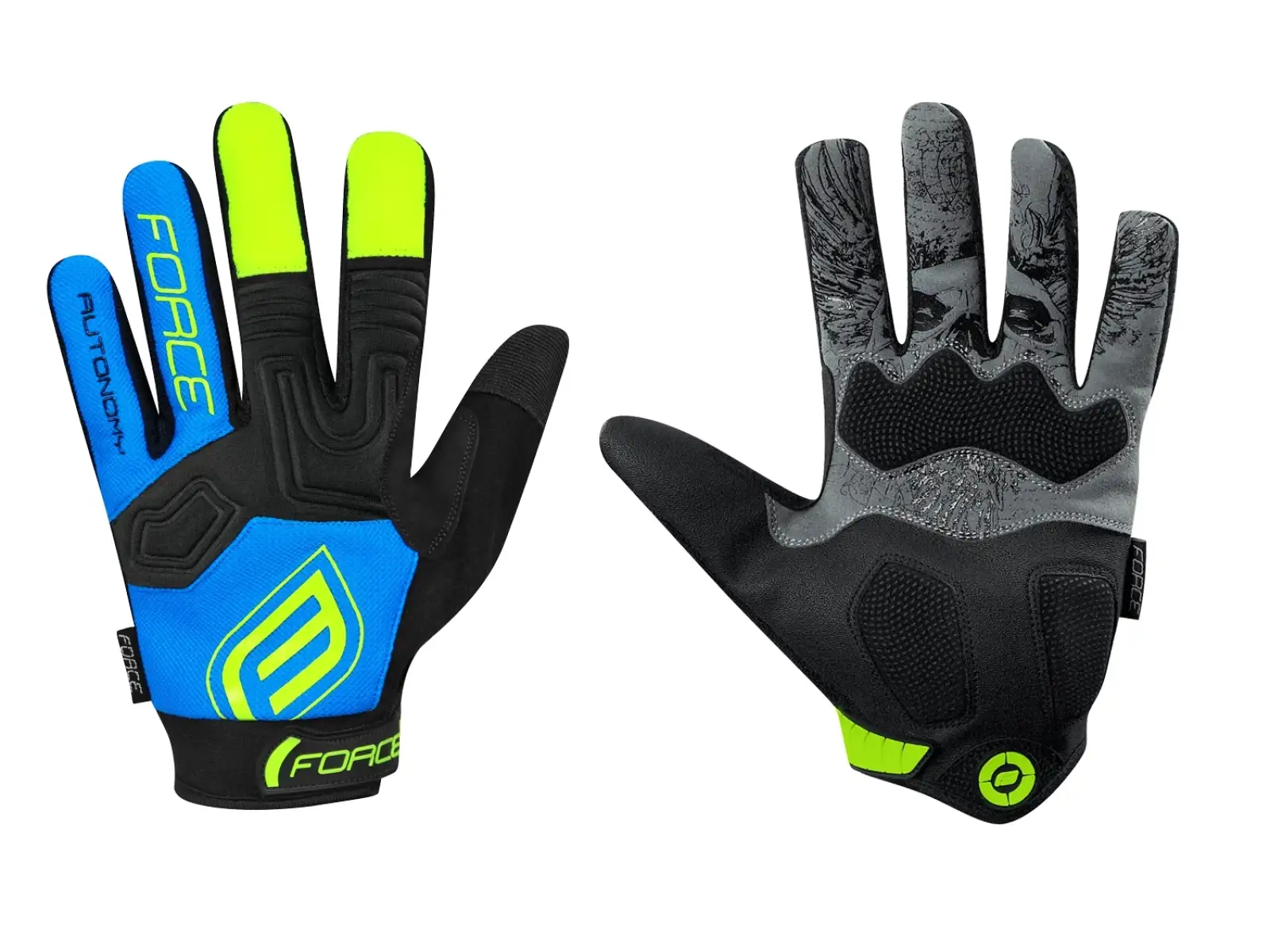 Force MTB Autonomy Handschuhe Sommer Blau