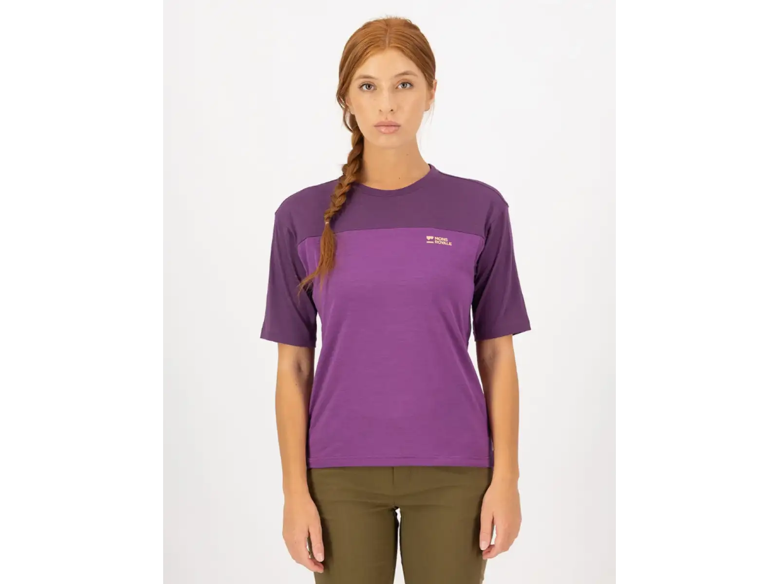 Mons Royale Diversion Merino Damen Trikot Kurzarm Ultraviolet/Boysenberry