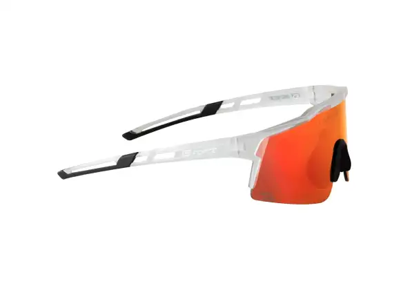 Force Nitro Junior Fahrradbrille transparent/rot verspiegeltes Glas