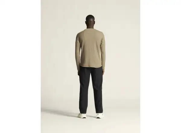 Craft Wool Waffle Herren T-Shirt langarm beige
