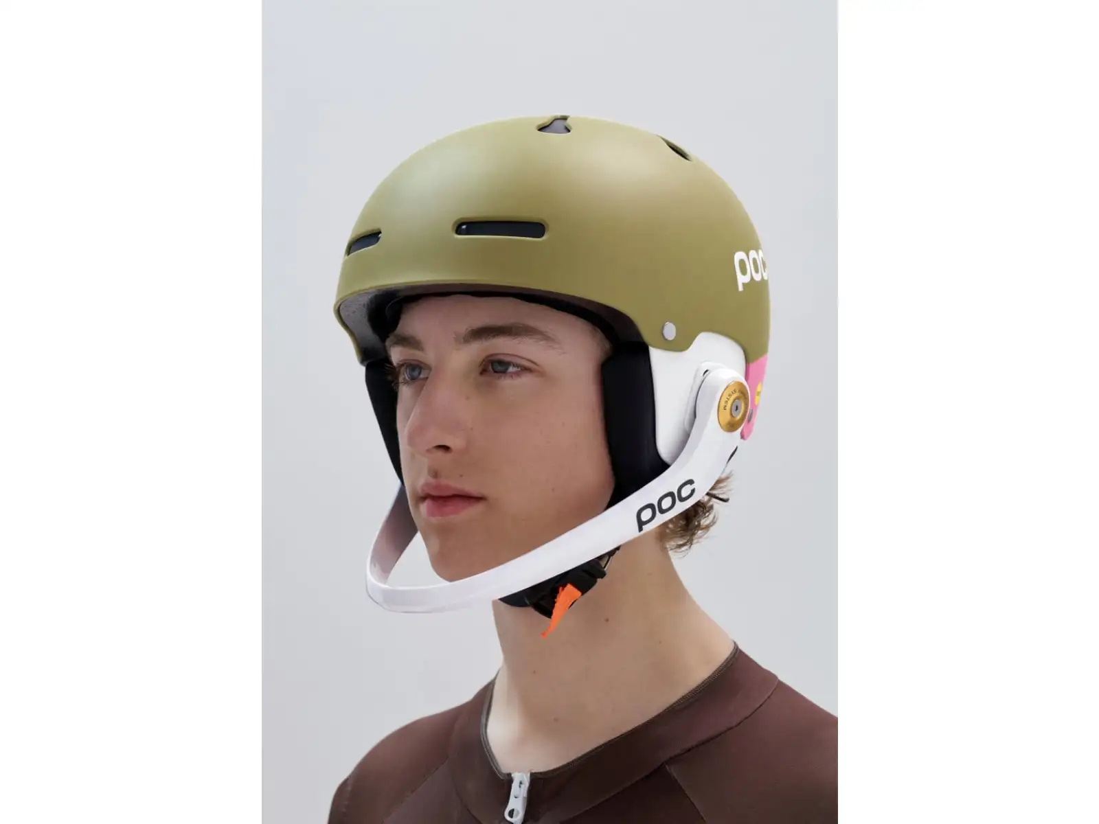 POC Artic SL MIPS Skihelm Olivine Green Matt/Thulite Pink Matt