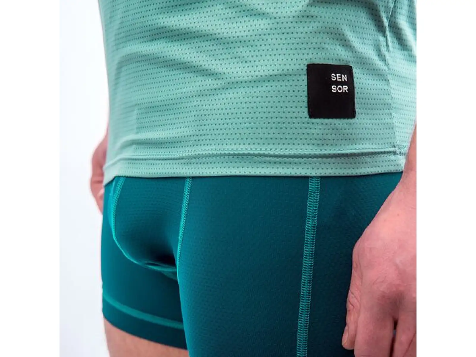 Sensor Coolmax Impress Herren T-Shirt Kurzarm Mint/Trees