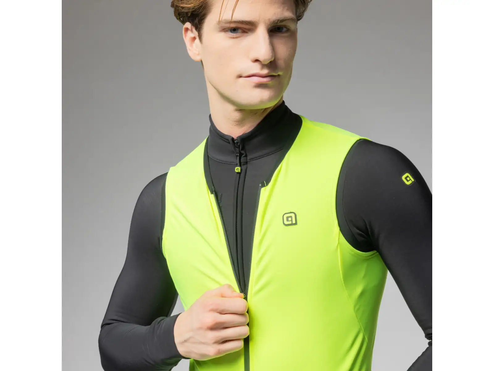 Alé PR-E Thermo 2.0 Herren-Radweste Fluo gelb