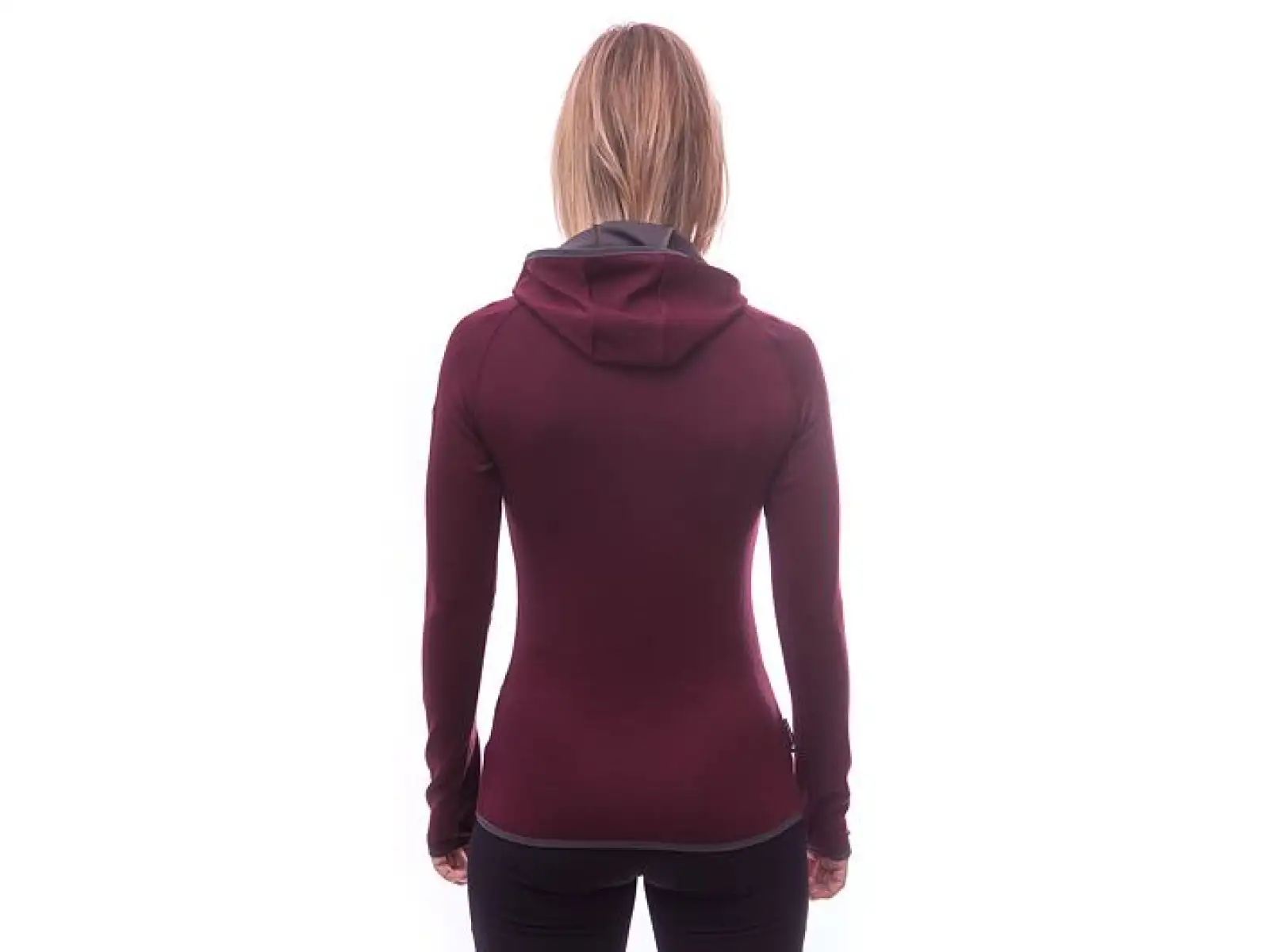 Sensor Merino Upper Fox Damen Hoodie Port Red