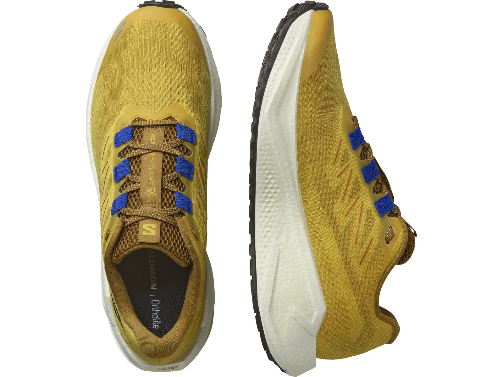 Salomon Aero Blaze 3 GRVL Herrenlaufschuhe Spicy Mustard
