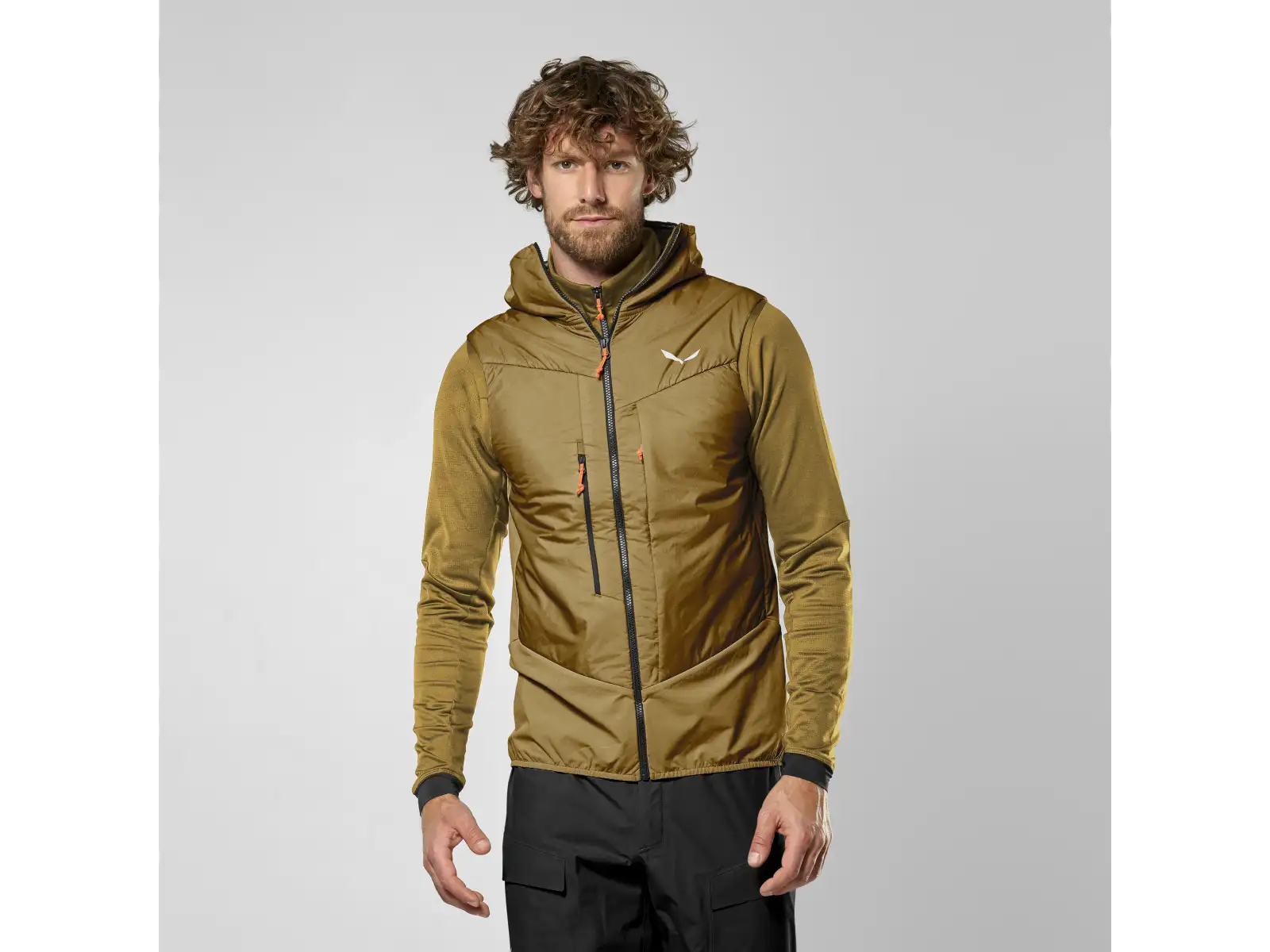 Salewa Sella Durastretch/Tirolwool® Responsive Herrenweste Golden Brown