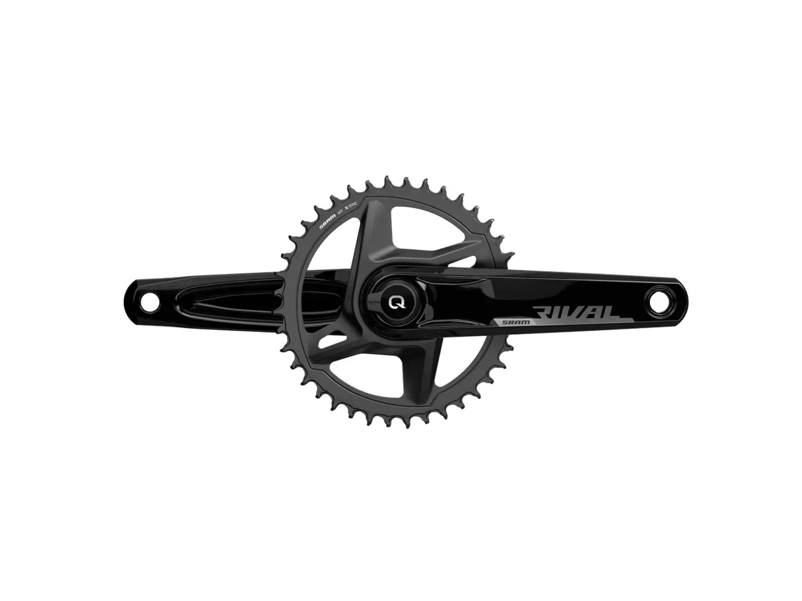 Sram Rival 1 AXS D1 DUB Wide 46 Zähne Rennrad-Kurbeln mit Powermeter