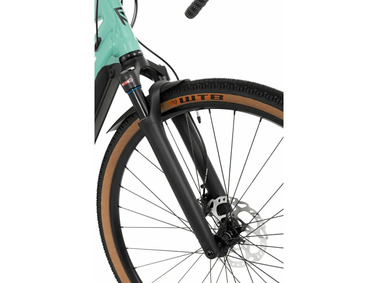 Rock Machine Gravelride e700 Di2 Gravel E-Bike in Menthol/Silver.