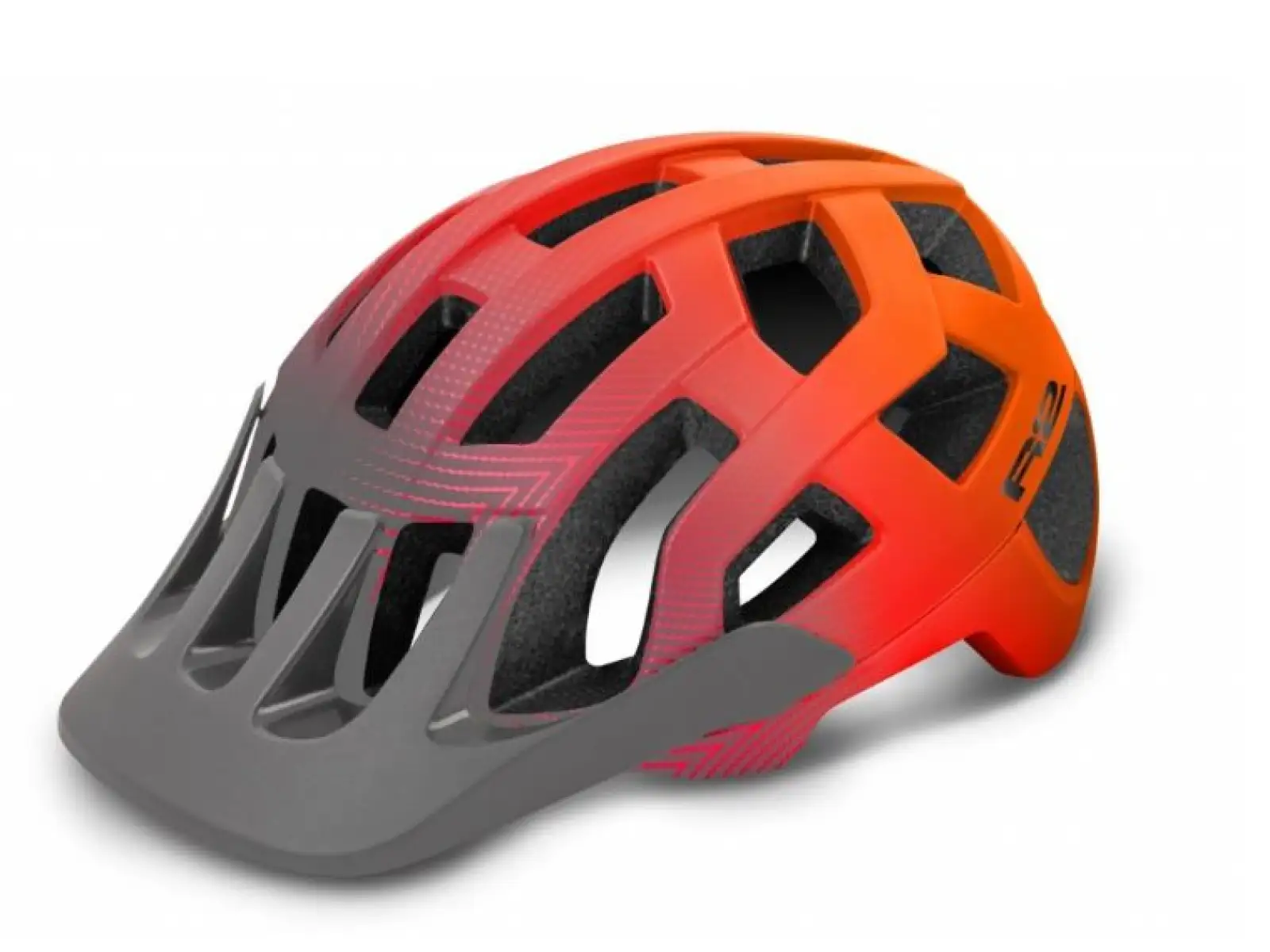 R2 Fargo Helm grau/orange/matt