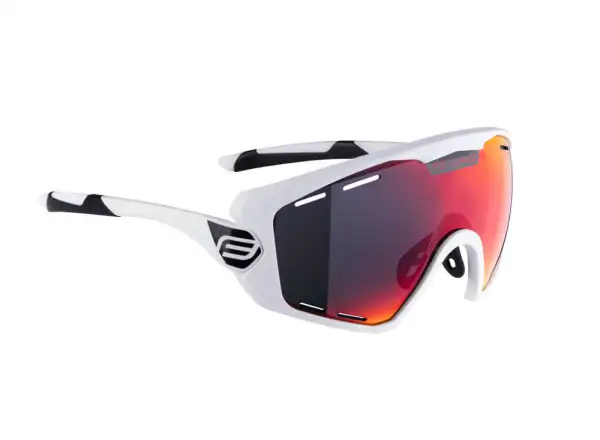 Force Ombro Plus Radbrille weiß/rot Gläser