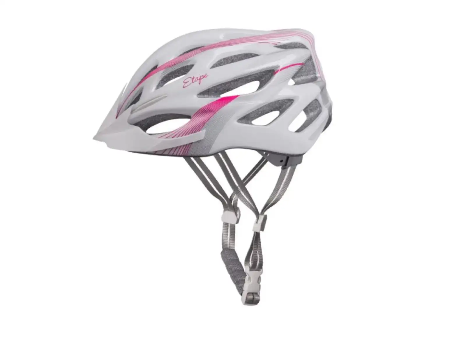 Etape Vesper Fahrradhelm weiß/pink