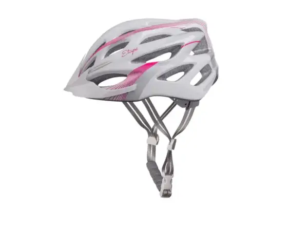 Etape Vesper Fahrradhelm weiß/pink