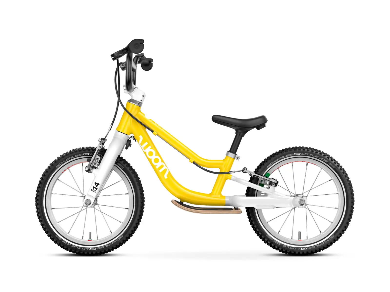 Woom GO 1 Plus Kinderlaufrad 14" Vibrant Yellow