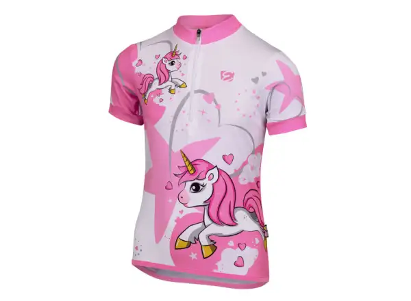 Etape Rio Kinder Kurzarmtrikot weiß/rosa