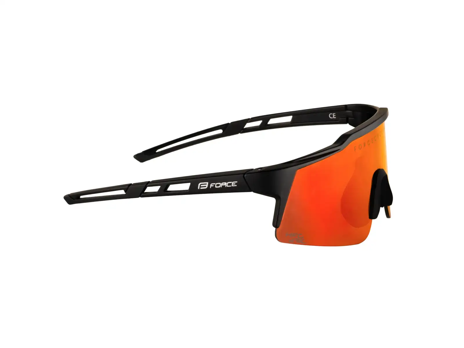 Force Nitro Junior Fahrradbrille schwarz/rot verspiegeltes Glas