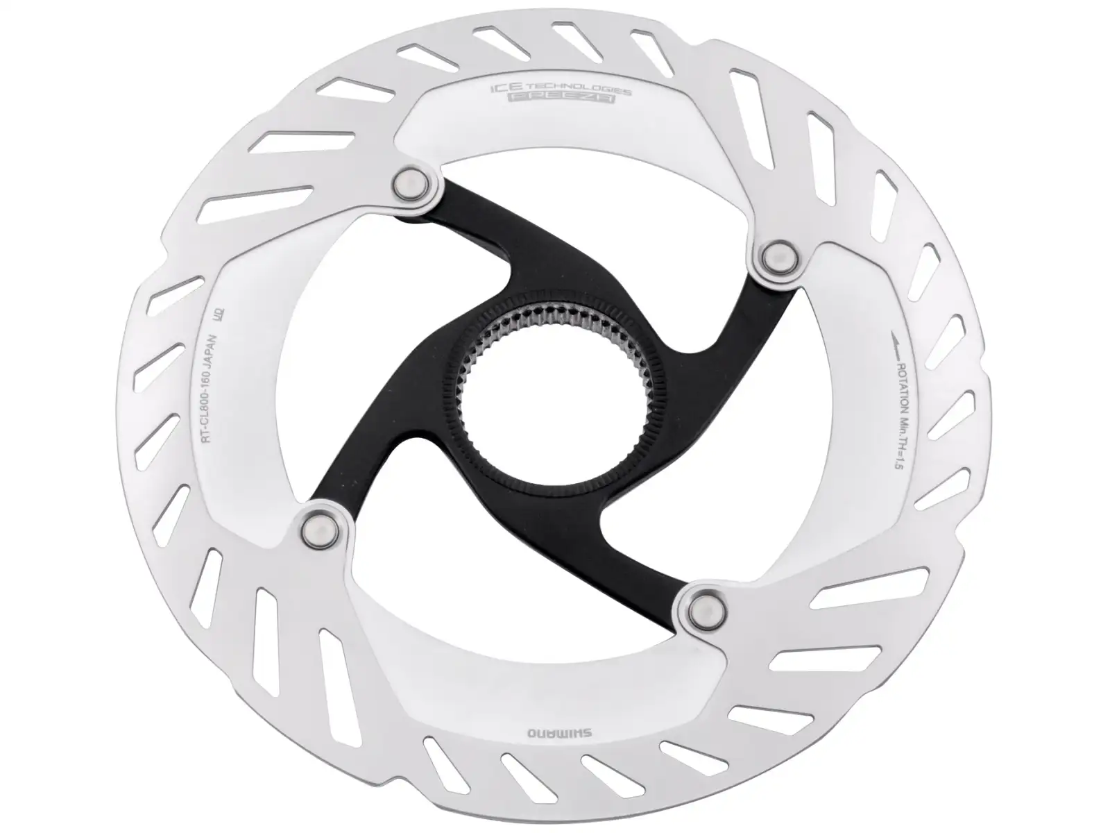 Shimano RT-CL800 Bremsscheibe 203 mm, center lock, Ice Tech, äußerer Lockring