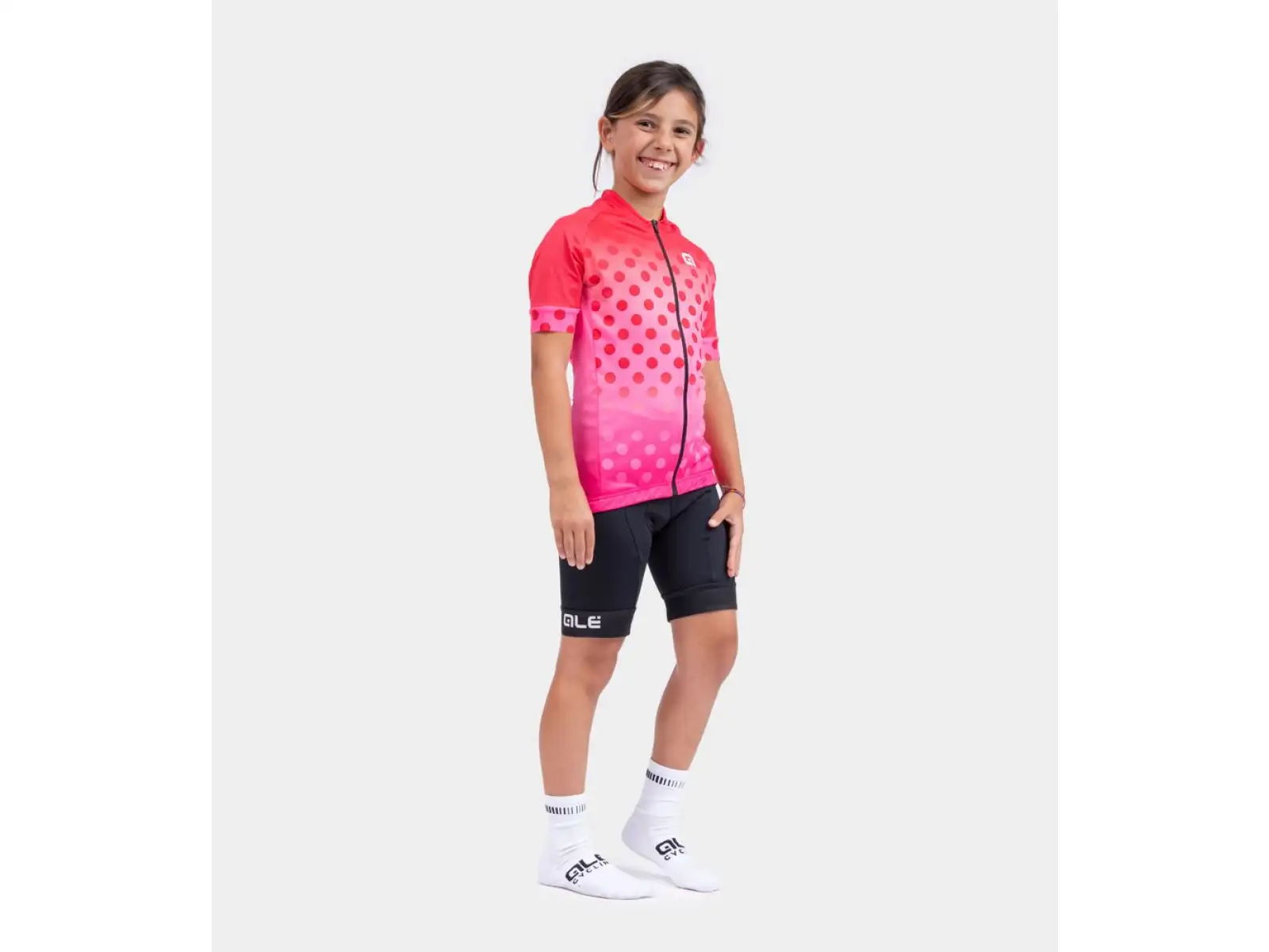 Alé Kinder Bubble Kinder Kurzarmtrikot Erdbeere