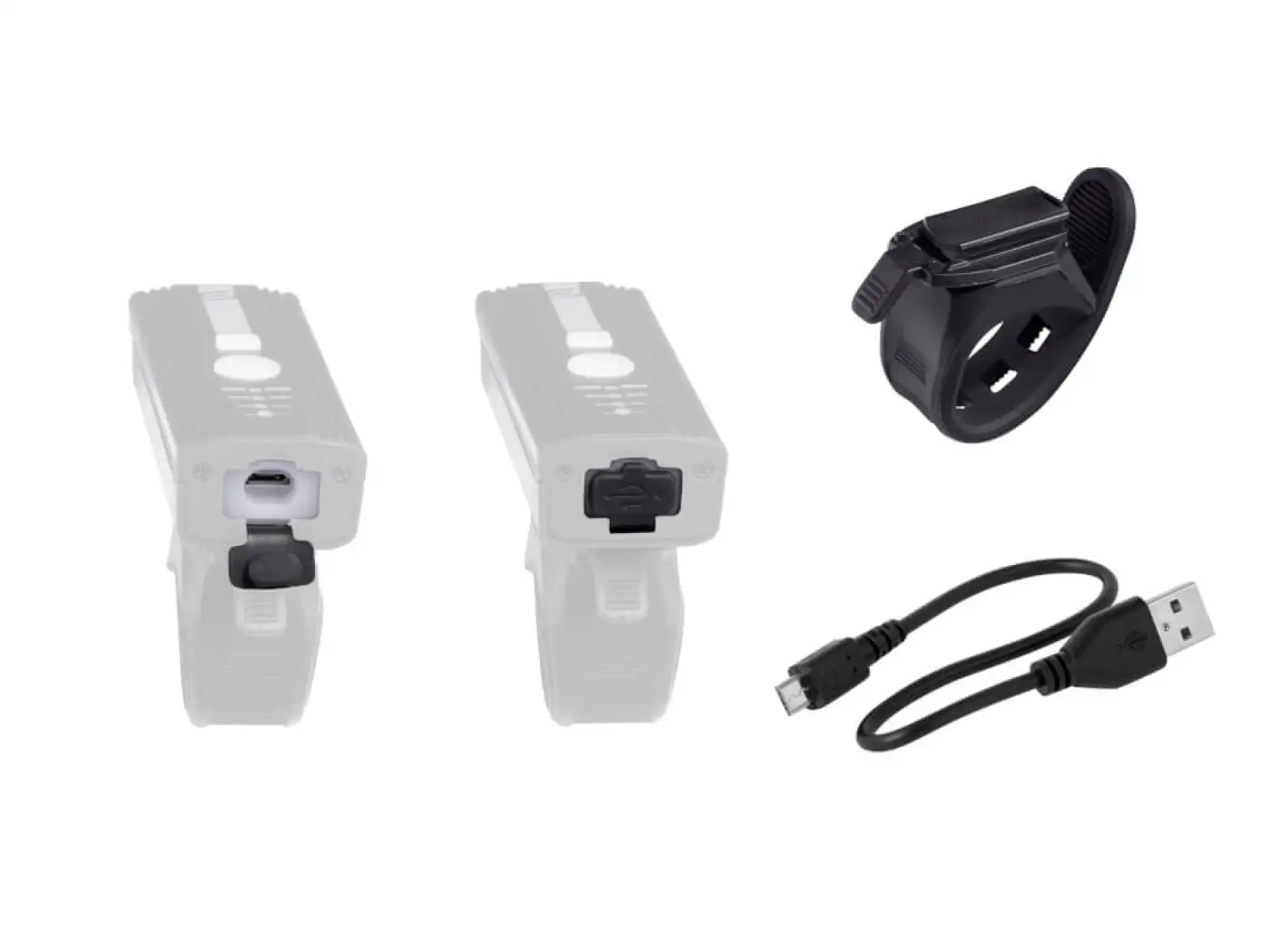 Force Alert Frontlicht USB Schwarz.