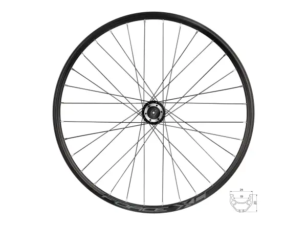Force XC Disc 26" Vorderrad eingespeicht mit Force F804332 Nabe.