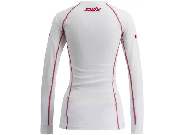 Swix RaceX Classic Damen Langarmshirt Bright White/Swix Red