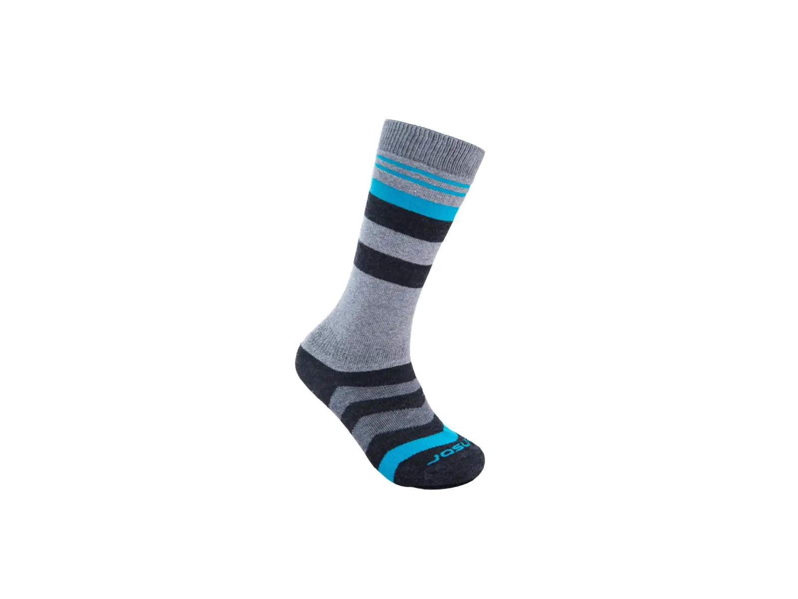 Sensor Slope Merino Kinder Socken grau/schwarz/türkis
