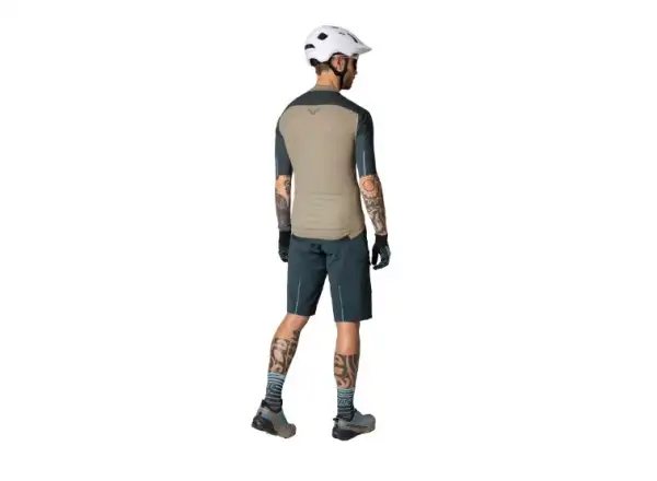 Dynafit Ride Light Herren-Trikot mit kurzen Ärmeln in Rock Khaki.