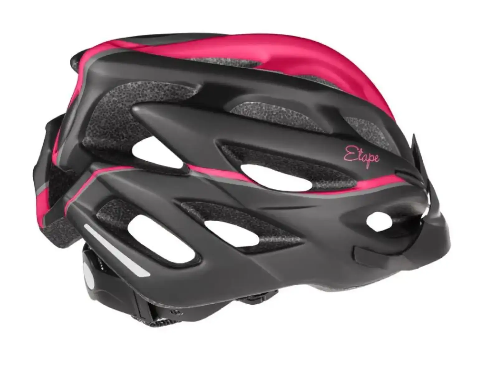 Etape Vesper Fahrradhelm schwarz/pink matt