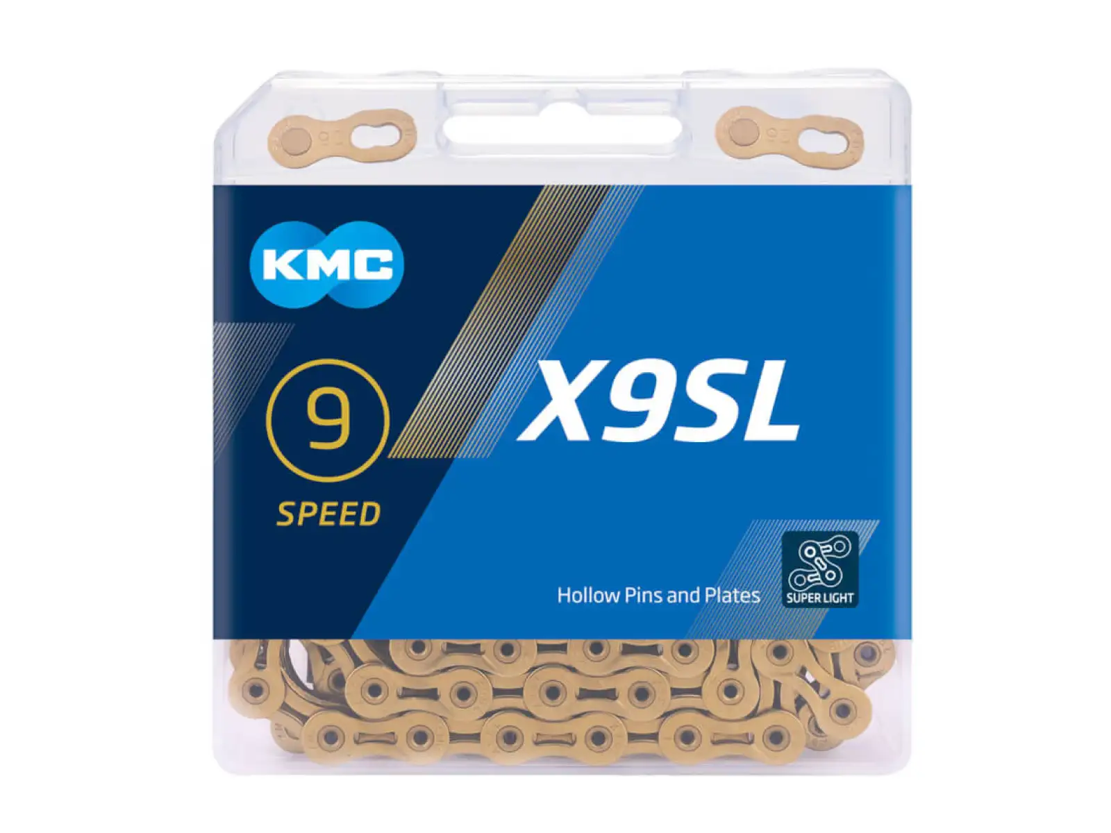 KMC Kette X9SL Gold 114 Glieder