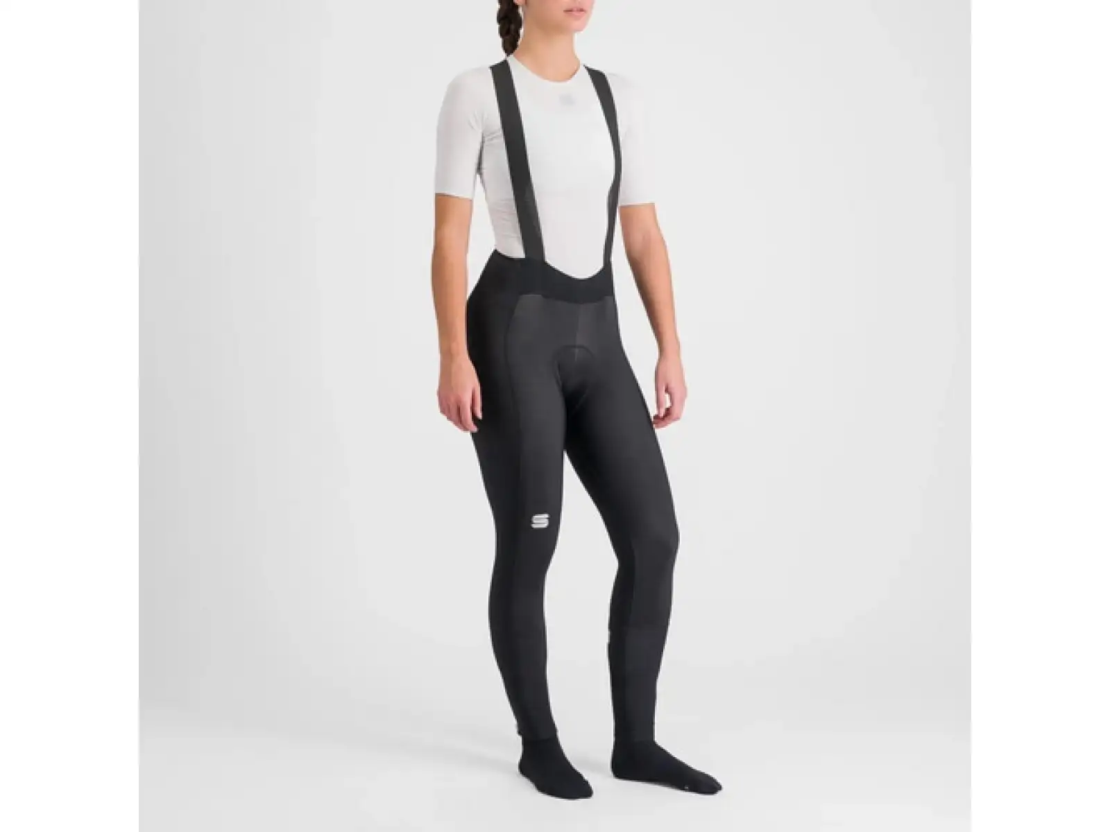 Sportful Bodyfit Pro Damen-Strumpfhose mit Latz und Polsterung Black