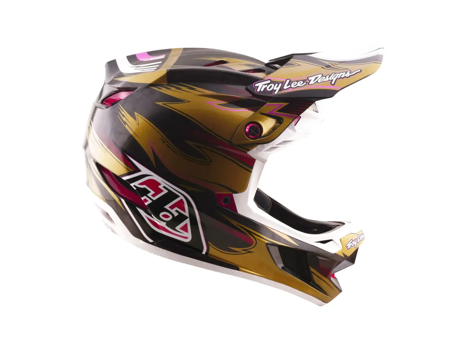 Troy Lee Designs D4 Carbon MIPS Cyclops Helm Gold