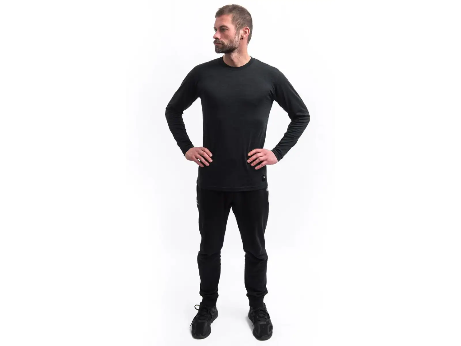 Sensor Merino Cordura Herren Shirt langer Ärmel schwarz